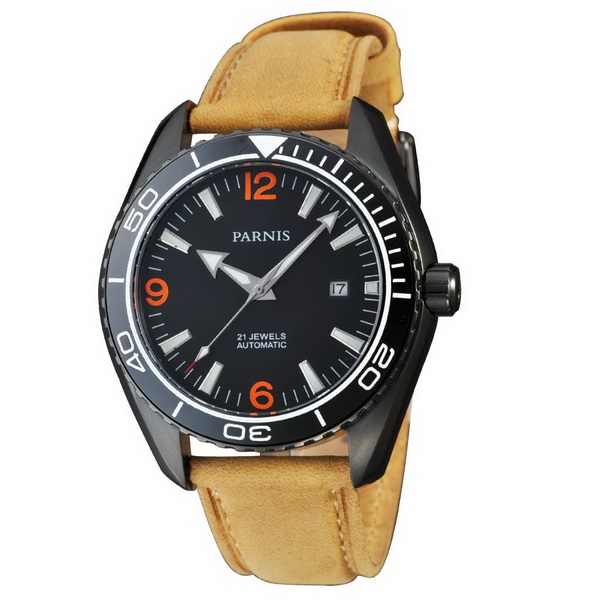 Parnis 45mm PVD Case Sapphire Glass Ceramic Bezel Ocean Planet style Luminous Automatic Men s Watch