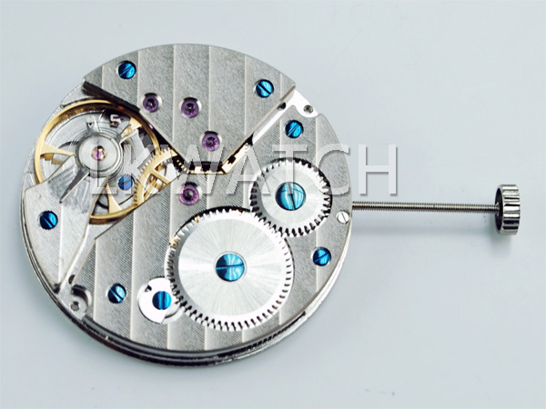 17 Jewels Blue Screw Balance Hand winding Asian 6497 Movement with Decoration