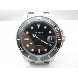 PARNIS SUBMARINER 40MM AUTOMATIC BLACK CERAMIC BEZEL BLAK DIAL MAN WATCH