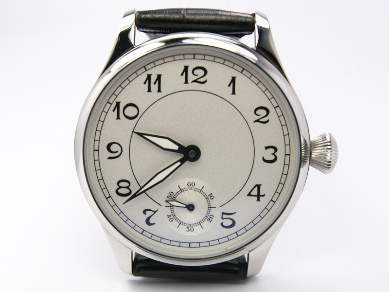 PARNIS 43MM CASE VINTAGE DIAL 6498 HANDWIND WATCH