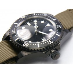 PARNIS PVD SEA DWELLER SUB NATO G10 20MM ZULU WATCH