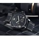 Parnis 44mm Black Dial Sapphire Glass Power Reserve Automatic Movement Men Mechanical Watch PVD Case