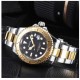 Parnis 41mm Black Dial 2 Tone Luminous Marker Miyota Automatic Movement Men's Watch Rotating Bezel