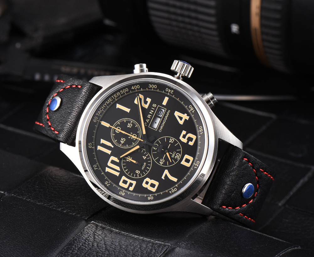 Parnis 2025 pilot chronograph