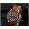 Parnis 41mm Coffee Dial 2 Tone Sapphire Miyota Automatic Men Casual Watch Rotating Bezel Luminous Marker