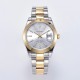 Parnis 39.5mm Silver Dial 2 Tone Gold Miyota 8215 Movement Automatic Mechanical Men's Watches