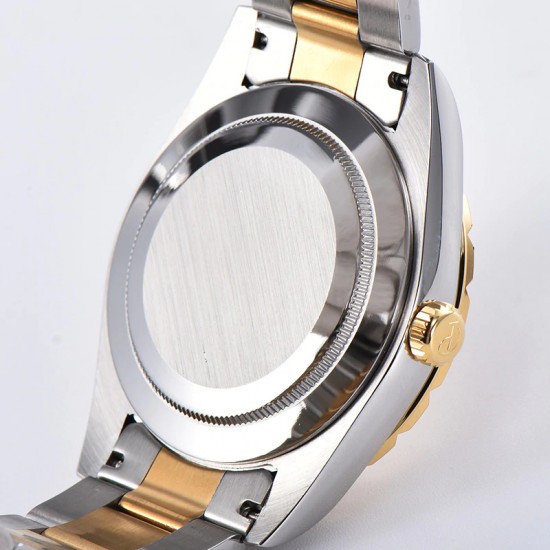 Parnis 39.5mm Silver Dial 2 Tone Gold Miyota 8215 Movement Automatic Mechanical Men's Watches